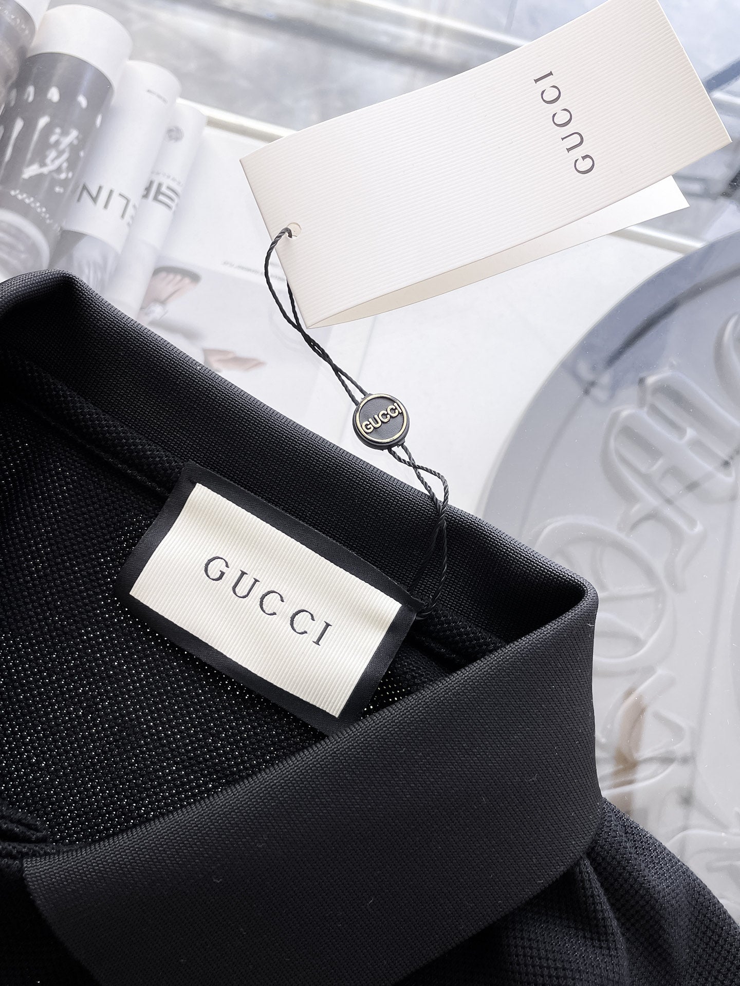 Gucci Minimalist Piqué Polo Shirt – 2026SS