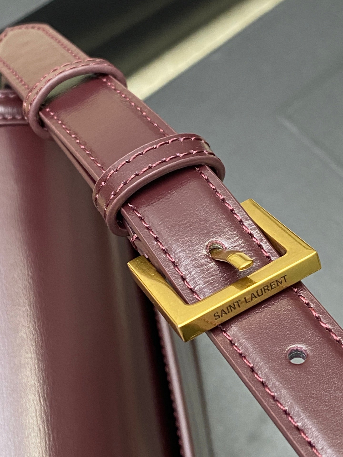 Saint Laurent Solferino Box Leather Crossbody Bag