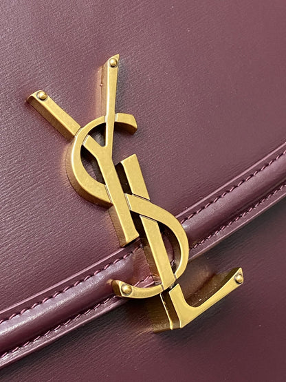 Saint Laurent Solferino Box Leather Crossbody Bag