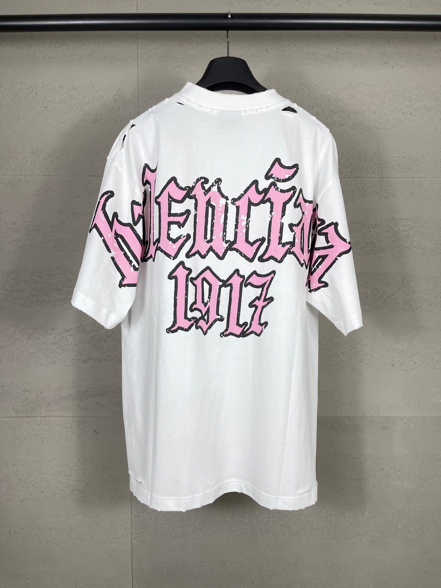 Balenciaga Paris Art Print Distressed T-Shirt – 25SS