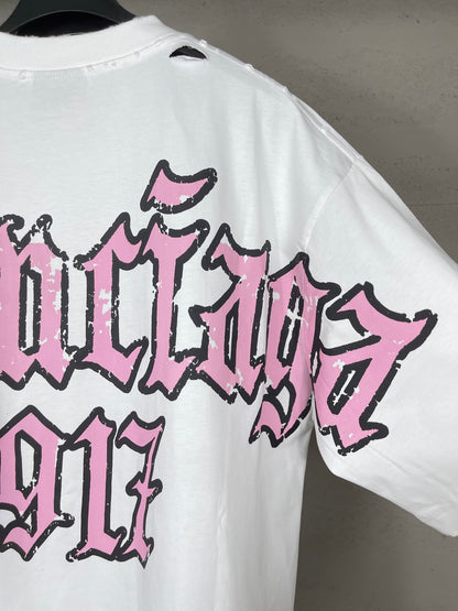 Balenciaga Paris Art Print Distressed T-Shirt – 25SS