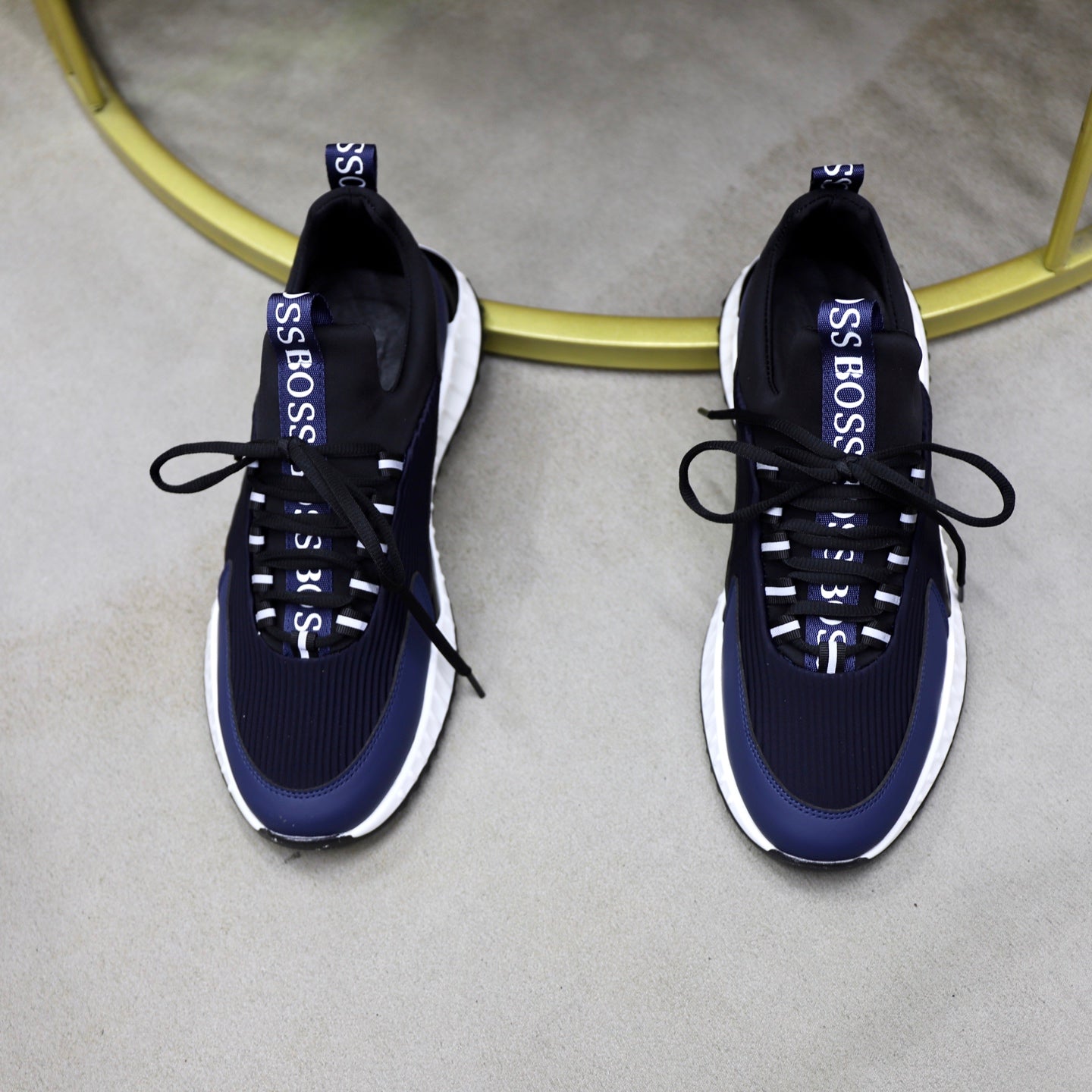 Boss Men's Knit Sport Sneakers