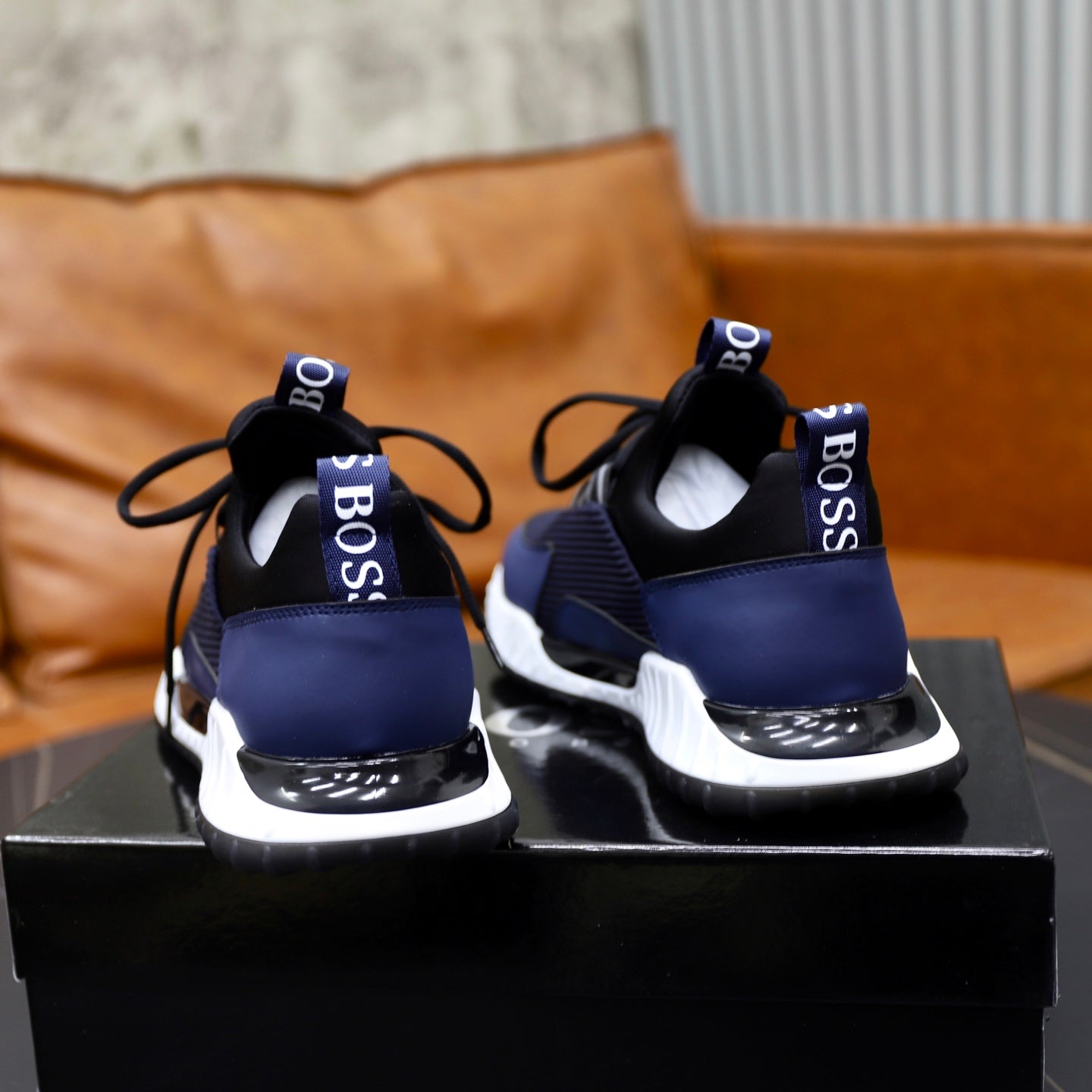 Boss Men's Knit Sneakers
