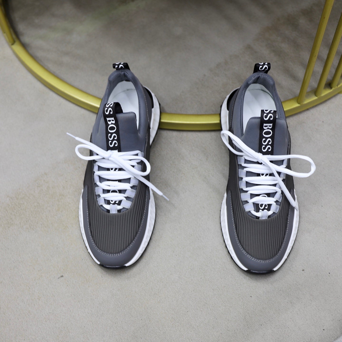Boss Men's Knit Sneakers
