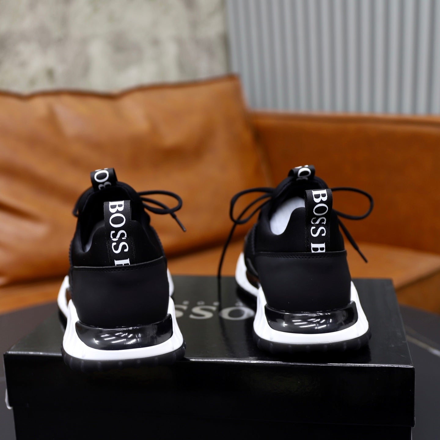 Boss Men's Knit Sneakers