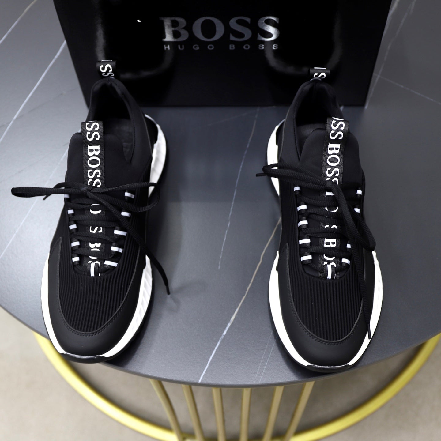 Boss Men's Knit Sneakers