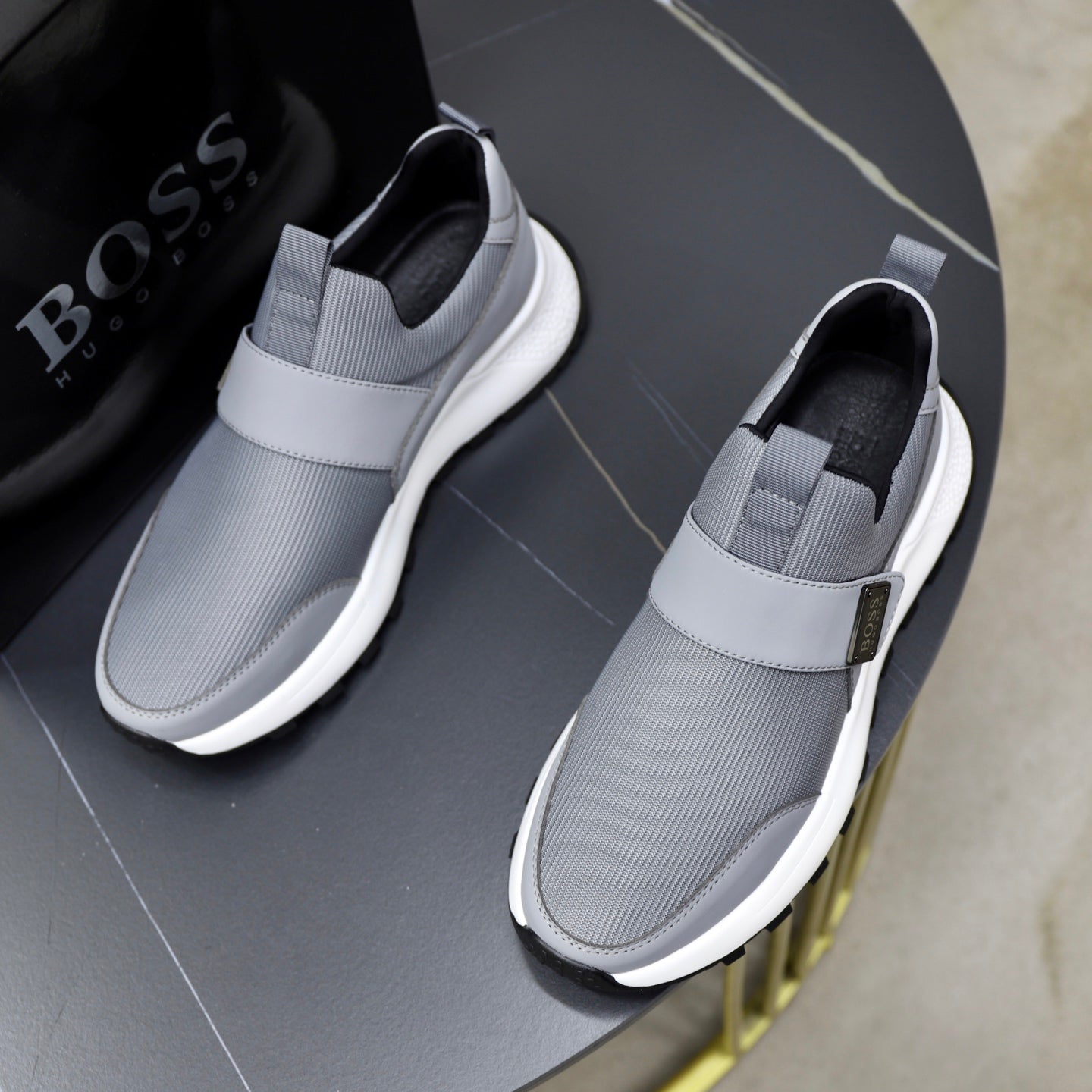 Boss Men's Knit Sport Sneakers