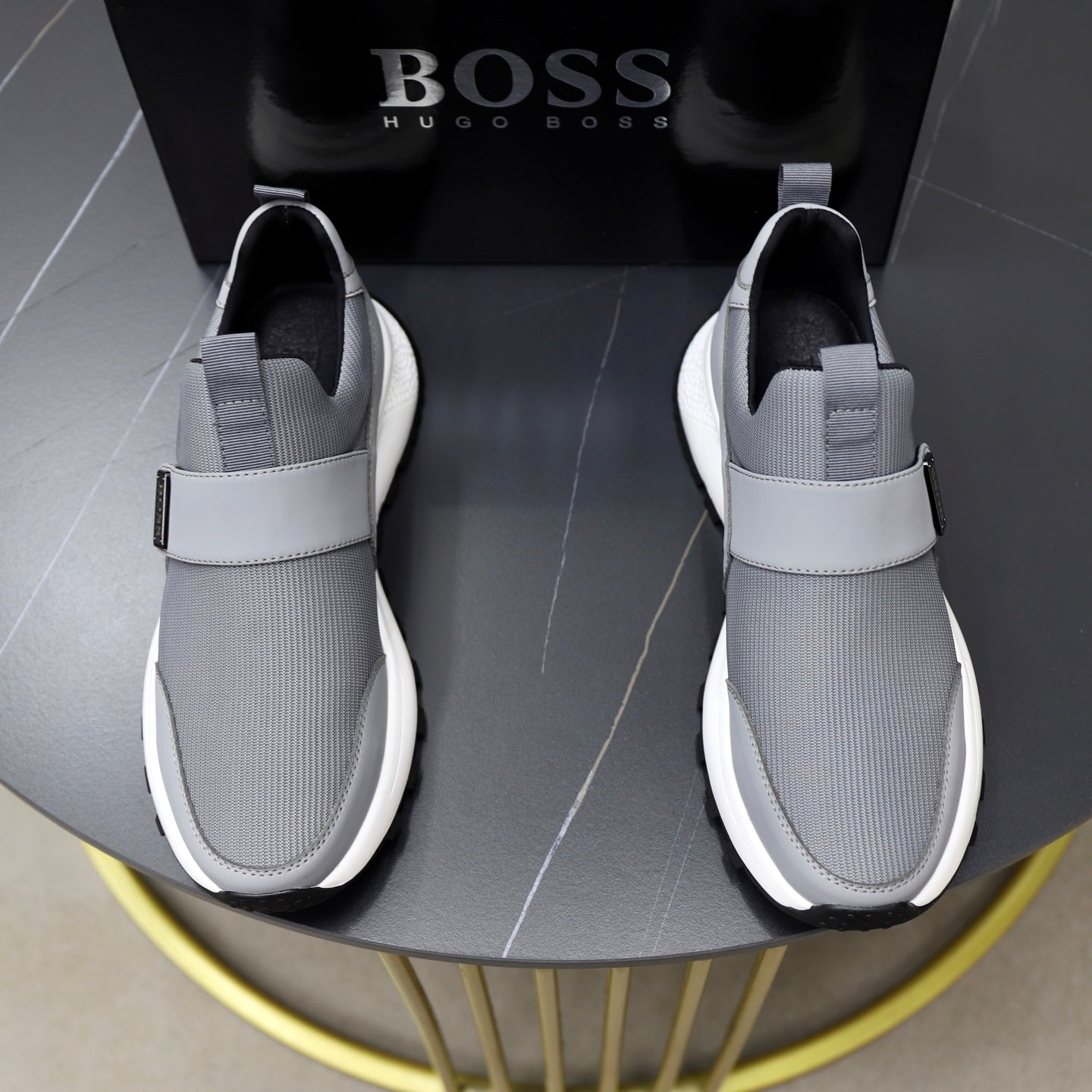 Boss Men's Knit Sport Sneakers