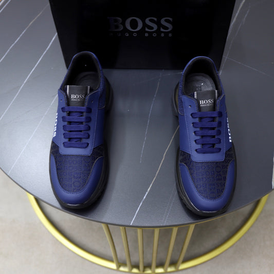 Boss Men's Knit Casual Sneakers