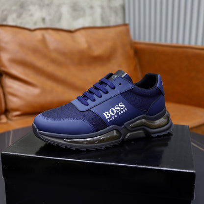 Boss Men's Knit Casual Sneakers