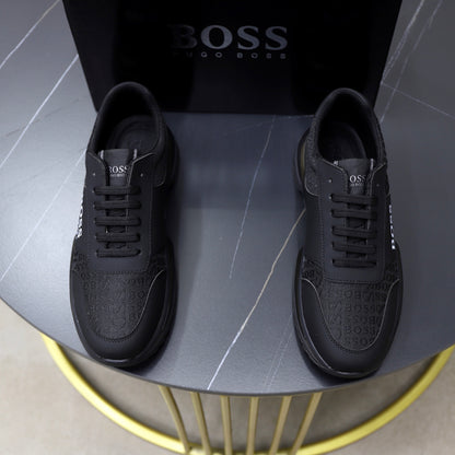 Boss Men's Knit Casual Sneakers