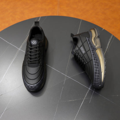 Boss Men's Knit Casual Sneakers