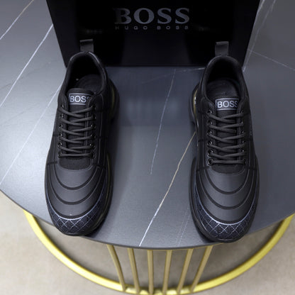 Boss Men's Knit Casual Sneakers