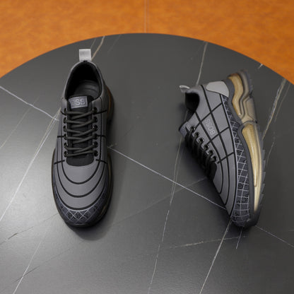 Boss Men's Knit Casual Sneakers
