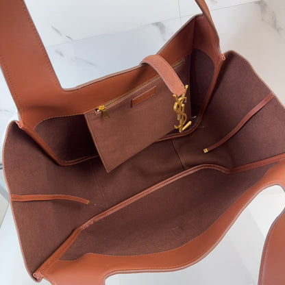Saint Laurent BEA Suede Collapsible Tote Bag