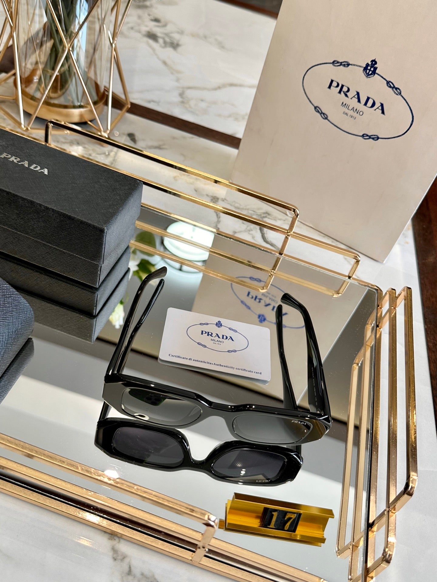 Prada Polarized Acetate Sunglasses