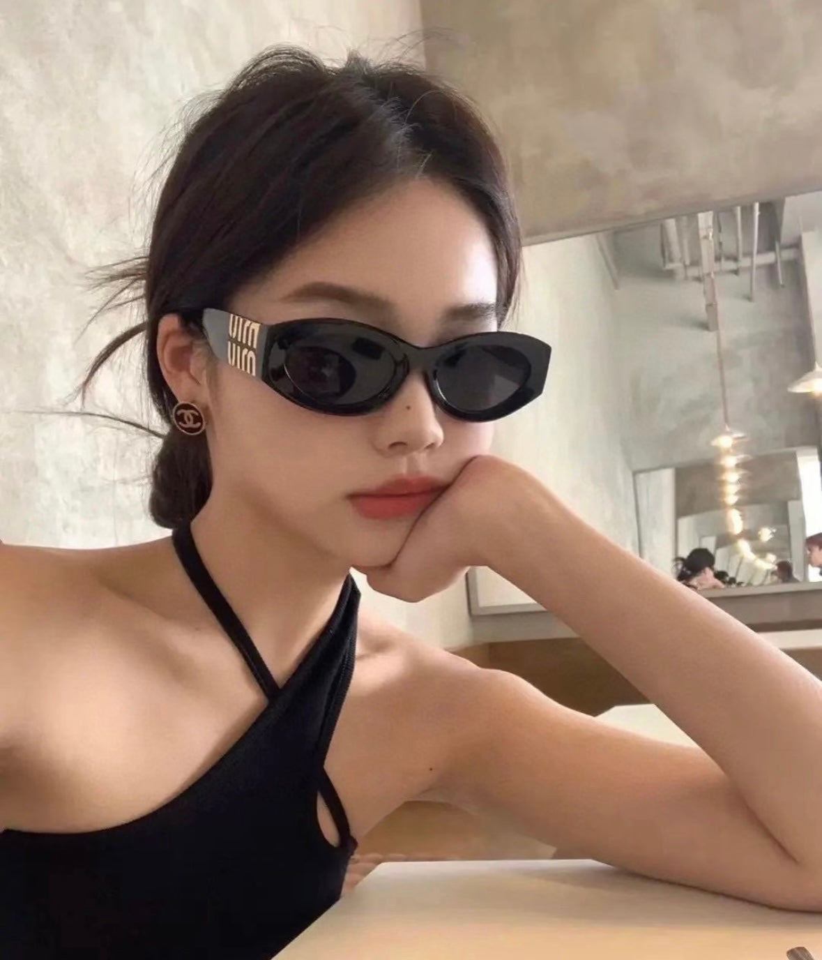 Miu Miu Acetate Cat-Eye Sunglasses