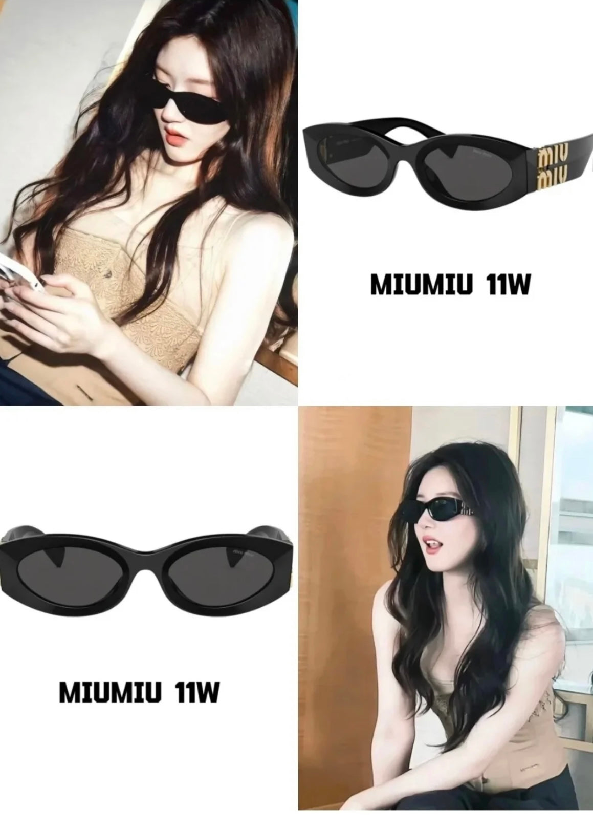 Miu Miu Acetate Cat-Eye Sunglasses