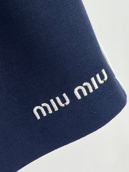 Miu Miu Pique Cotton Skirt – 25SS Spring/Summer Collection