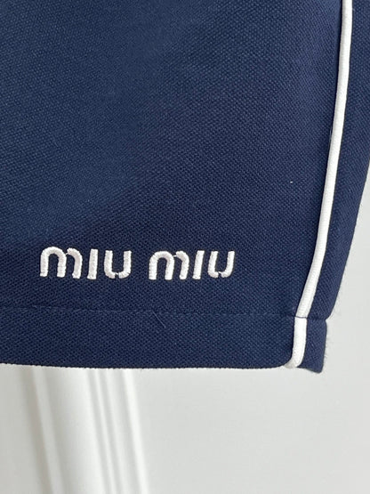 Miu Miu Pique Cotton Skirt – 25SS Spring/Summer Collection