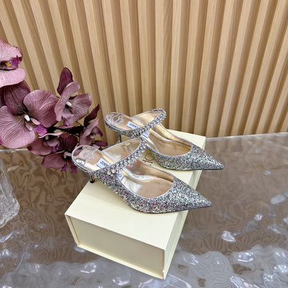 Jimmy Choo Sequined Evening Heels – 2025SS