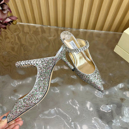 Jimmy Choo Sequined Evening Heels – 2025SS