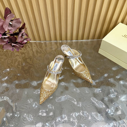 Jimmy Choo Sequined Evening Heels – 2025SS