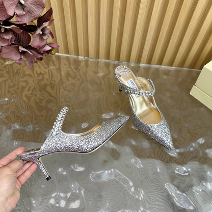 Jimmy Choo Sequined Evening Heels – 2025SS
