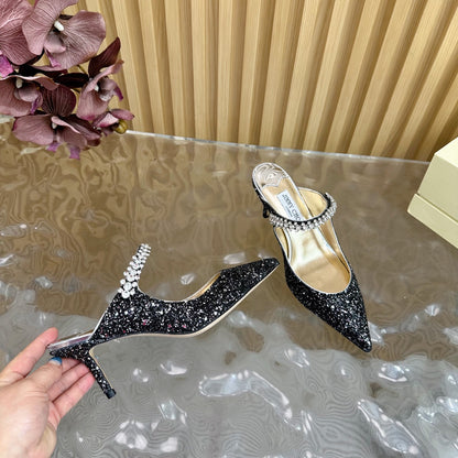 Jimmy Choo Sequined Evening Heels – 2025SS