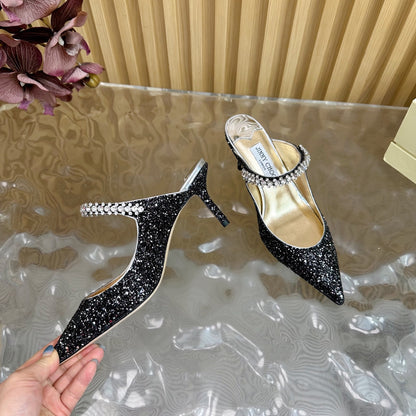 Jimmy Choo Sequined Evening Heels – 2025SS
