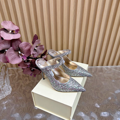 Jimmy Choo Sequined Evening Heels – 2025SS