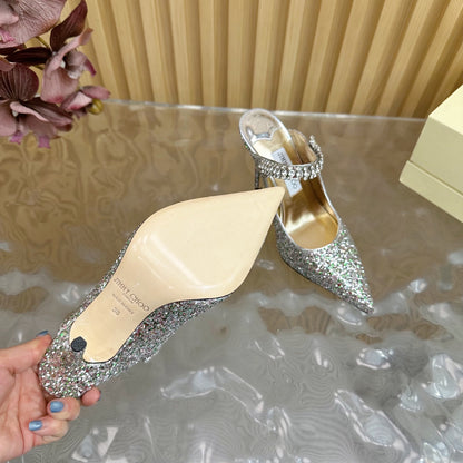 Jimmy Choo Sequined Evening Heels – 2025SS