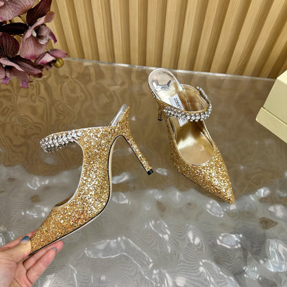Jimmy Choo Sequined Evening Heels – 2025SS