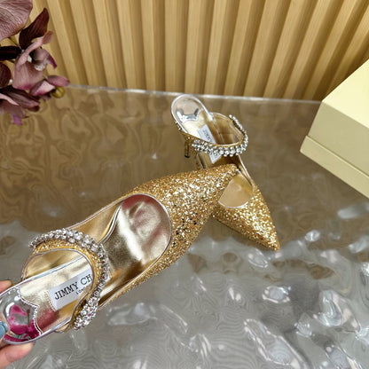 Jimmy Choo Sequined Evening Heels – 2025SS
