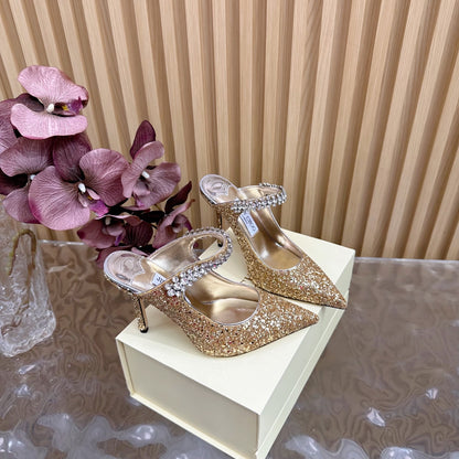 Jimmy Choo Sequined Evening Heels – 2025SS