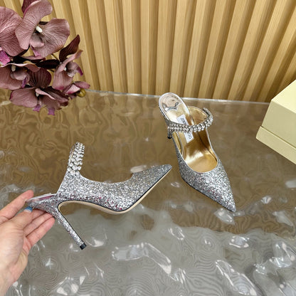Jimmy Choo Sequined Evening Heels – 2025SS