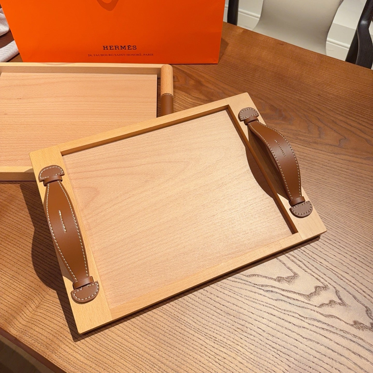 Hermès Croatian Beechwood Tray