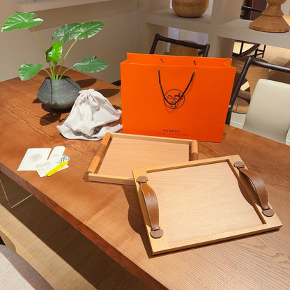 Hermès Croatian Beechwood Tray