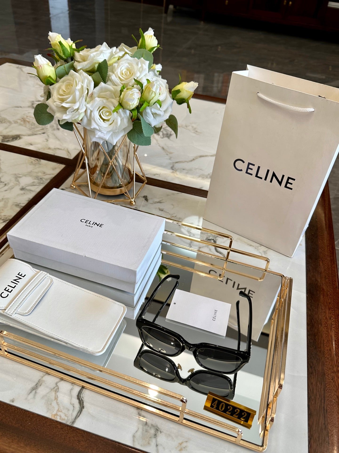 Celine Acetate Polarized Sunglasses