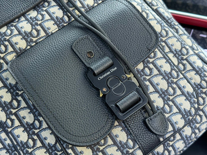 Dior "Door" Oblique Leather Backpack