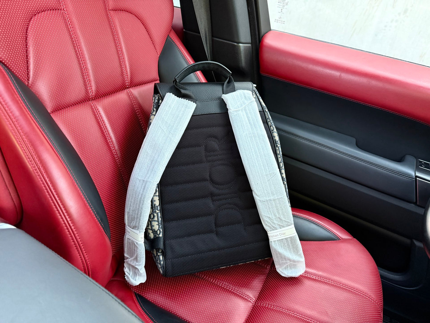 Dior "Door" Oblique Leather Backpack