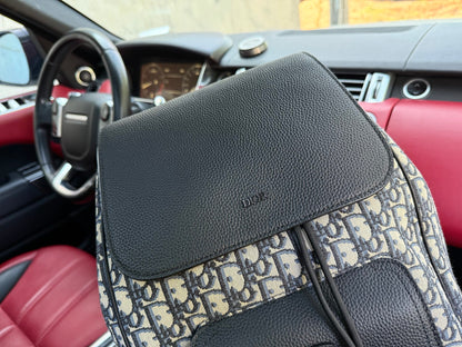 Dior "Door" Oblique Leather Backpack