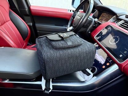 Dior Saddle Grained Leather Backpack