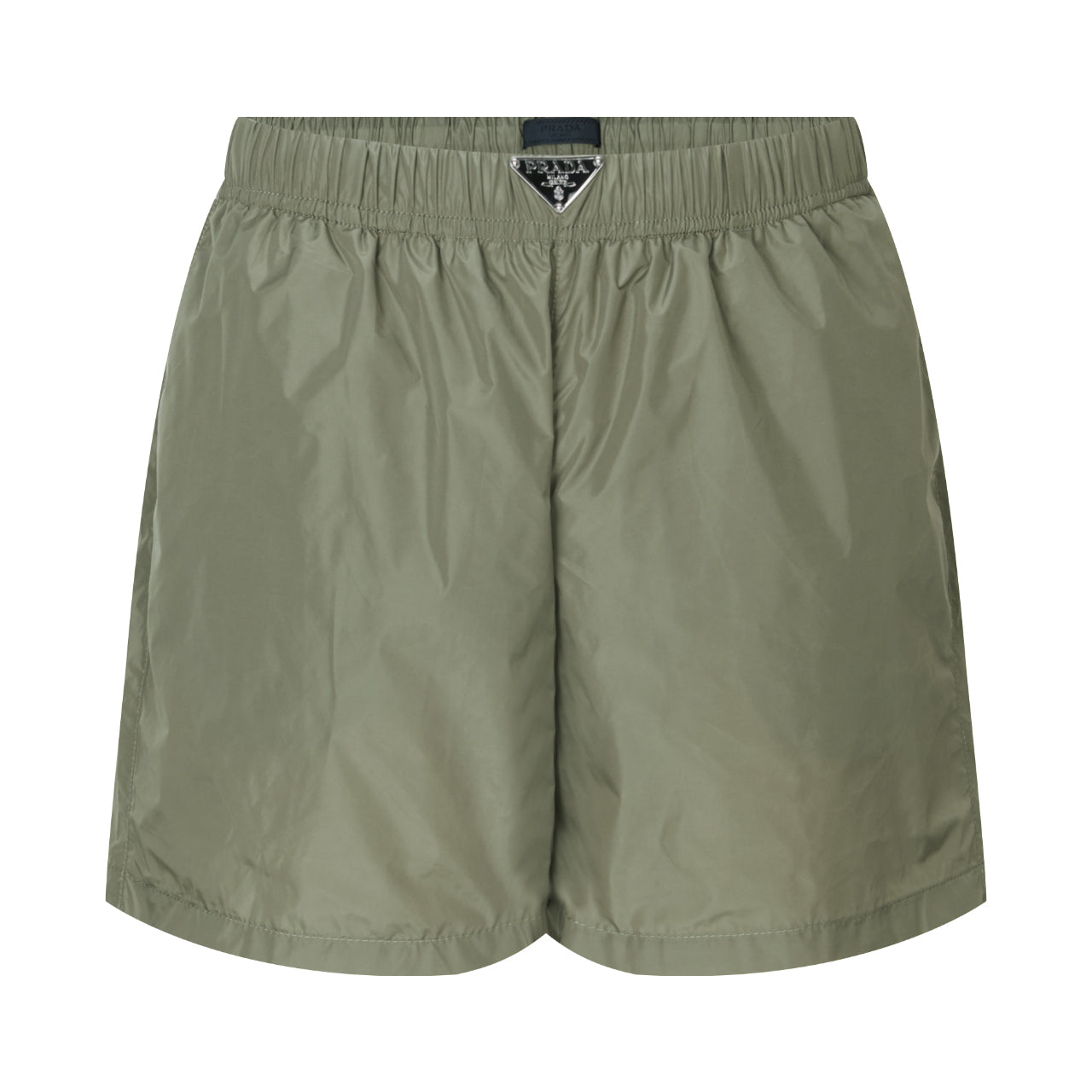 Prada Re-Nylon Logo Beach Shorts