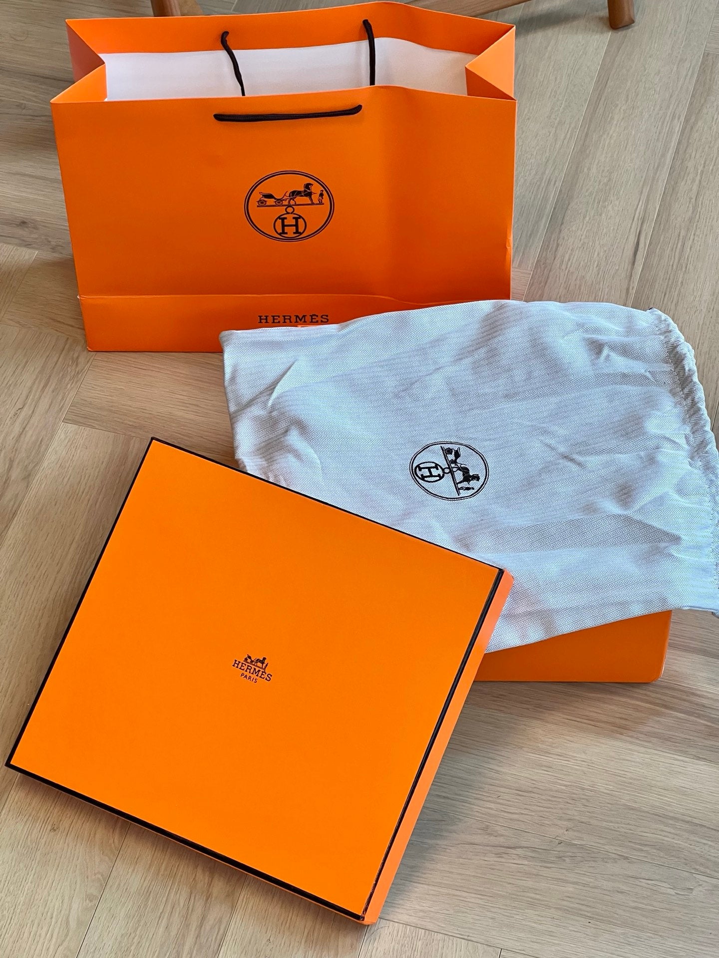 Hermès Rare Leather Wood Jewelry Box