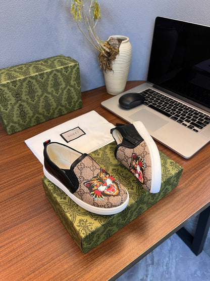 Gucci Kids Sheepskin-Lined Sneakers