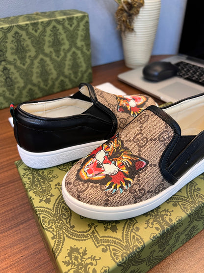 Gucci Kids Sheepskin-Lined Sneakers