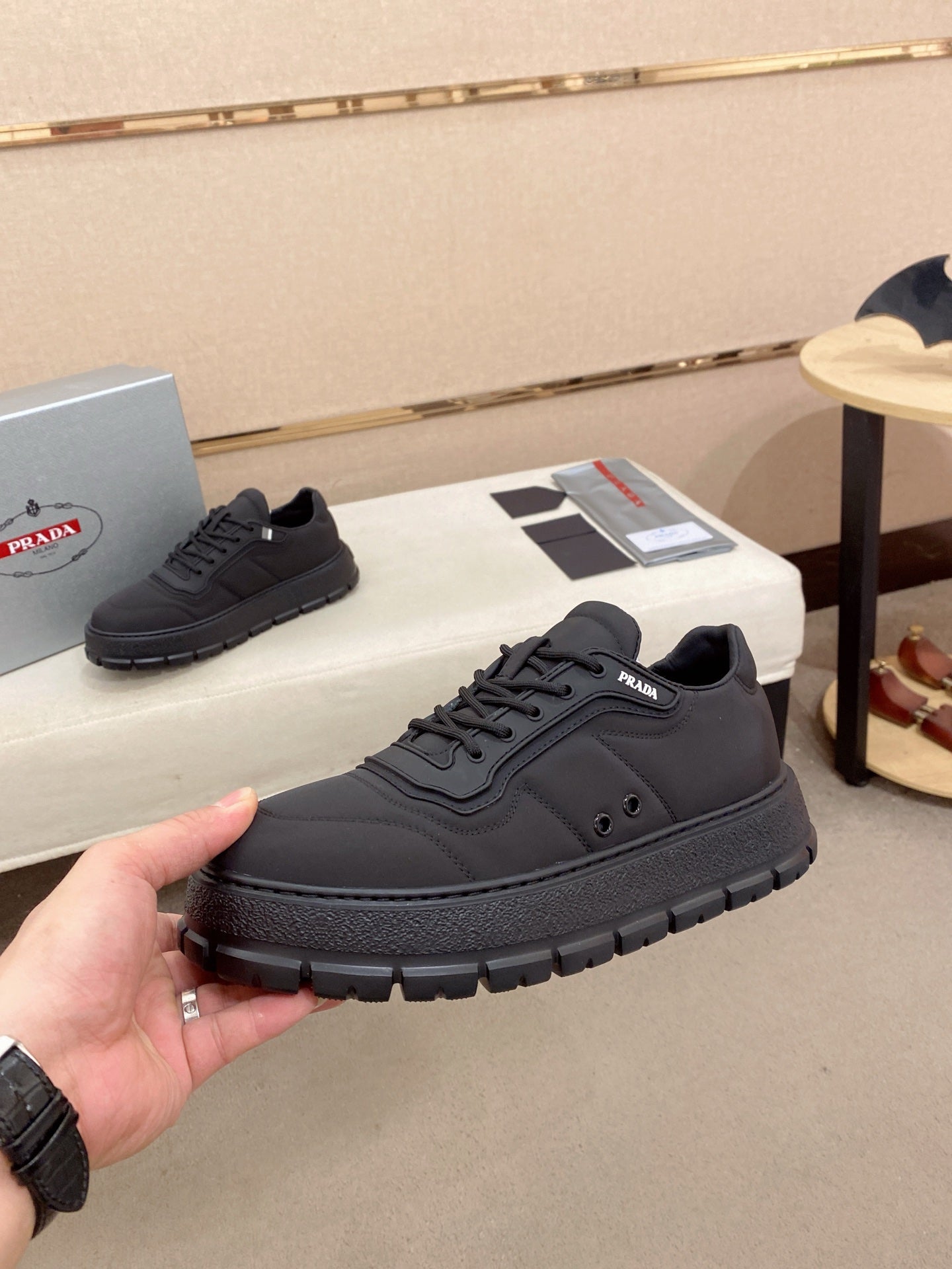 Prada Men's Waterproof Air Cushion Sneakers