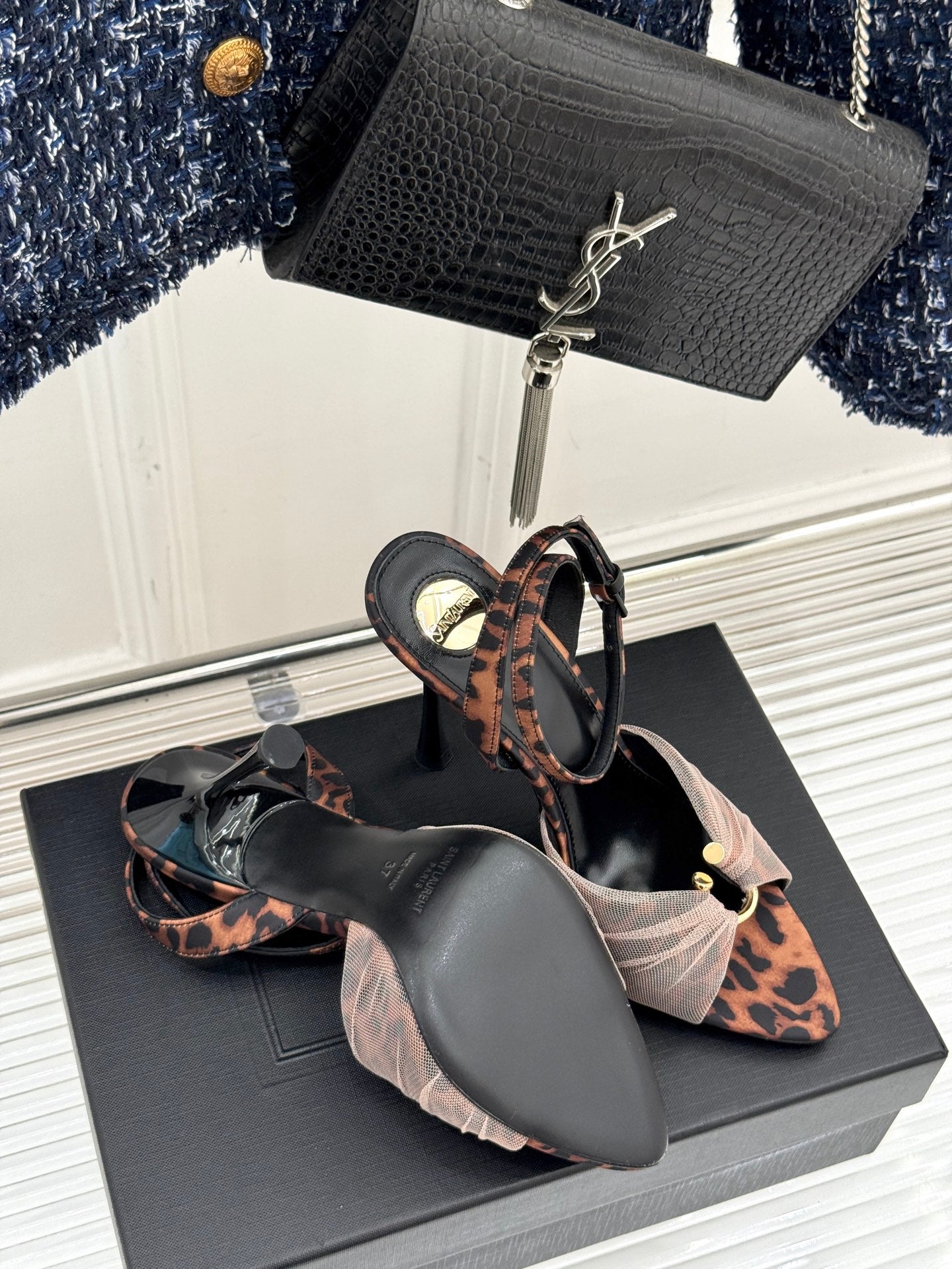 Saint Laurent High-Heel Sandals – 25SS