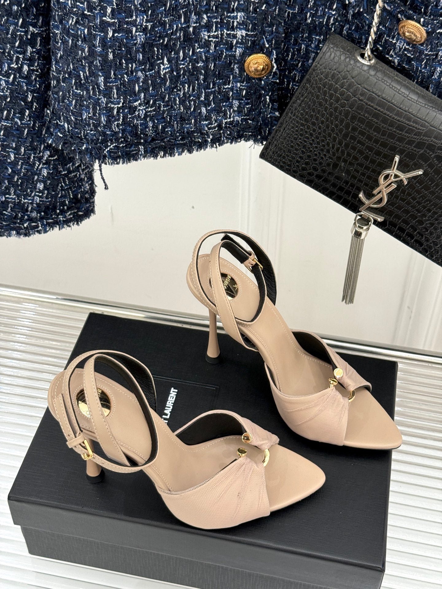 Saint Laurent High-Heel Sandals – 25SS